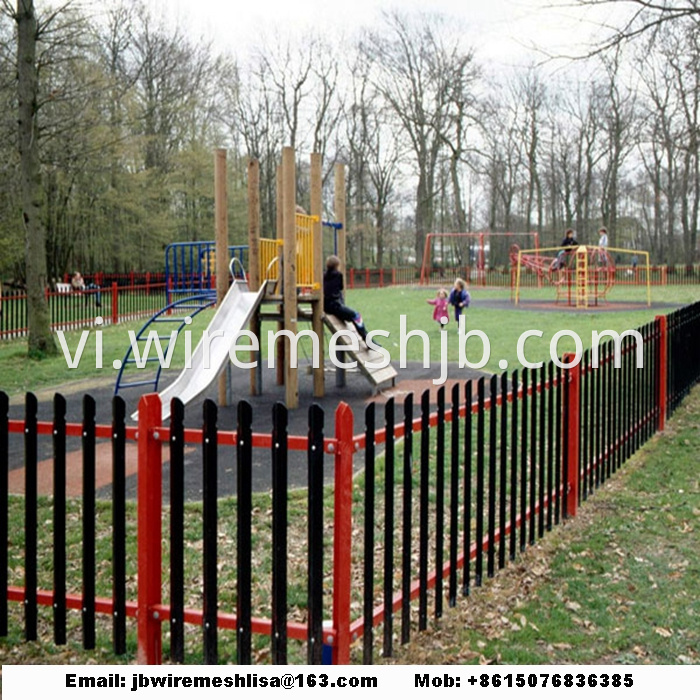 Powder Coated Steel Palisade Fence